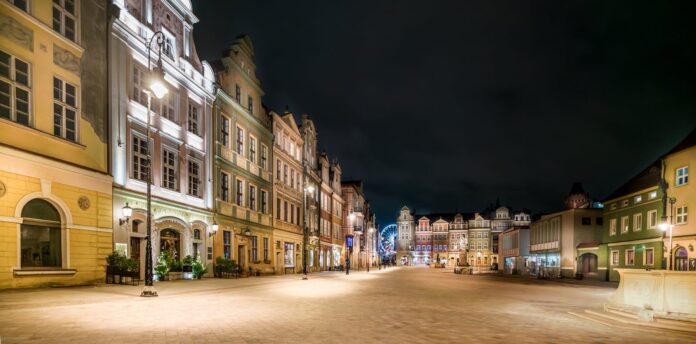 Town Square at Night