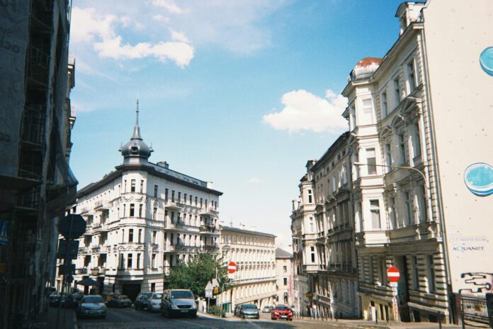 Street in Poznan, Poland